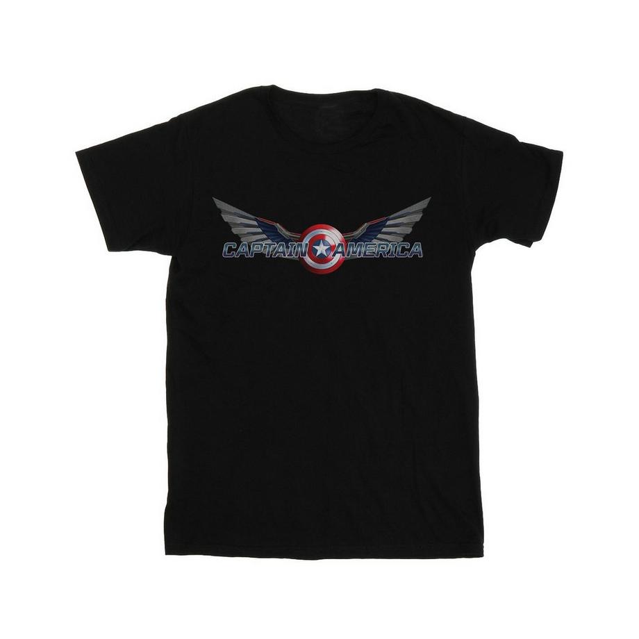 MARVEL Captain America Wings T-Shirt Stampata  