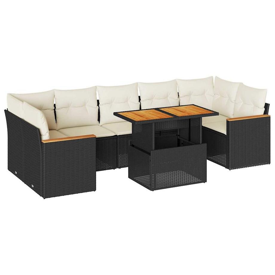 set divano da giardino Polirattan