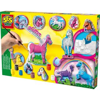 SES  SES Creative Set per modellare e dipingere cavalli per bambini 