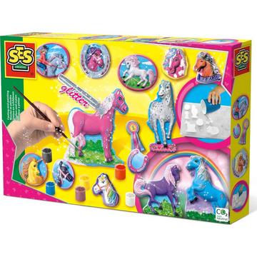 SES Creative Set per modellare e dipingere cavalli per bambini