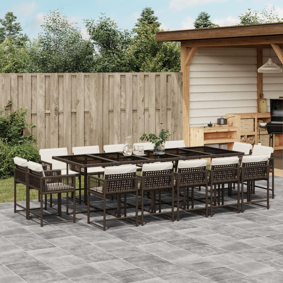 VidaXL set da pranzo da giardino Polirattan  