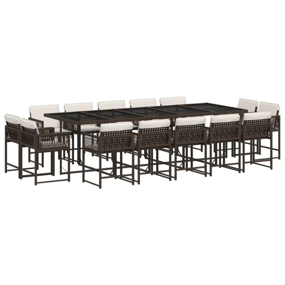 set da pranzo da giardino Polirattan