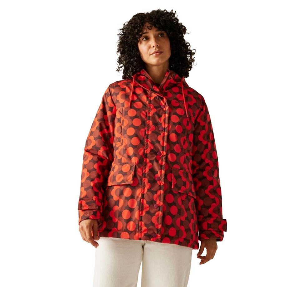 Regatta Orla Kiely Jacke, Wasserfest, Midilänge  