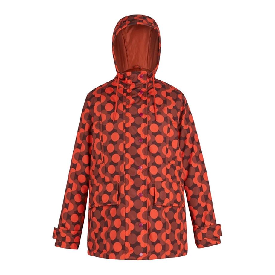 Orla Kiely Jacke, Wasserfest, Midilänge