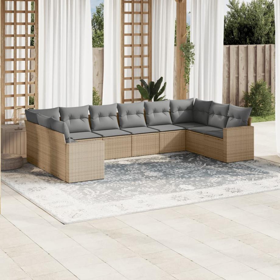 VidaXL Garten sofagarnitur poly-rattan  