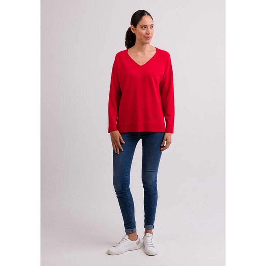 CASH-MERE.CH Pullover con spacchi laterali  