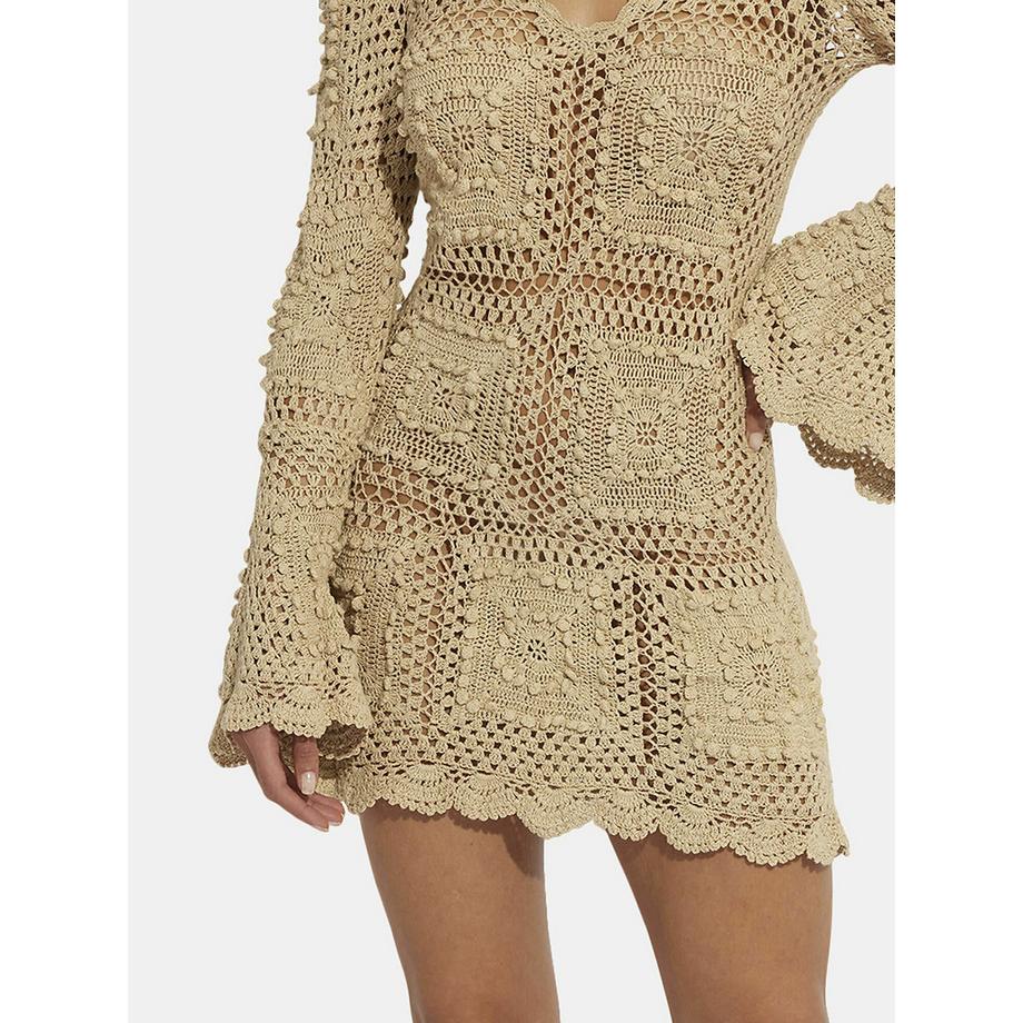 Selmark  Kurze Strandtunika mit langen Ärmeln Complementos 