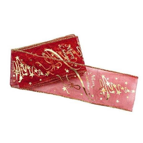 eStore  Ruban rouge avec motifs de Noël 