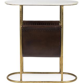 mutoni Table d'appoint avec porte-revues Marmol  