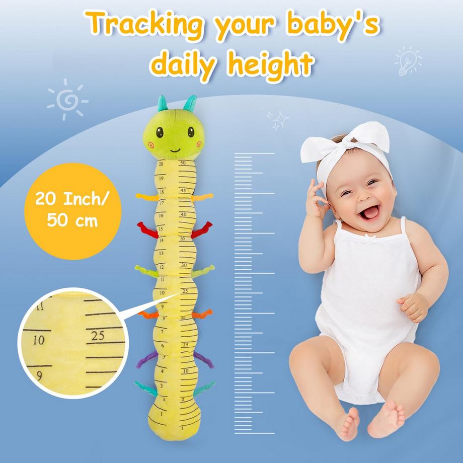 Activity-board  Babyspielzeug 0-6 Monate, 10-teiliges Set für sensorisches Spielzeug für Neugeborene, Baby Caterpillar Musikspielzeug 