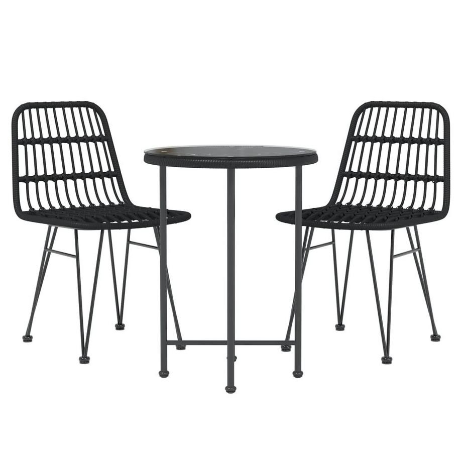 VidaXL Ensemble de salle à manger de jardin rotin synthétique  