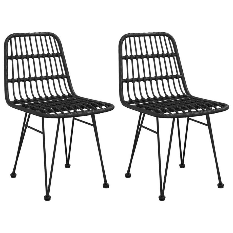 VidaXL Ensemble de salle à manger de jardin rotin synthétique  