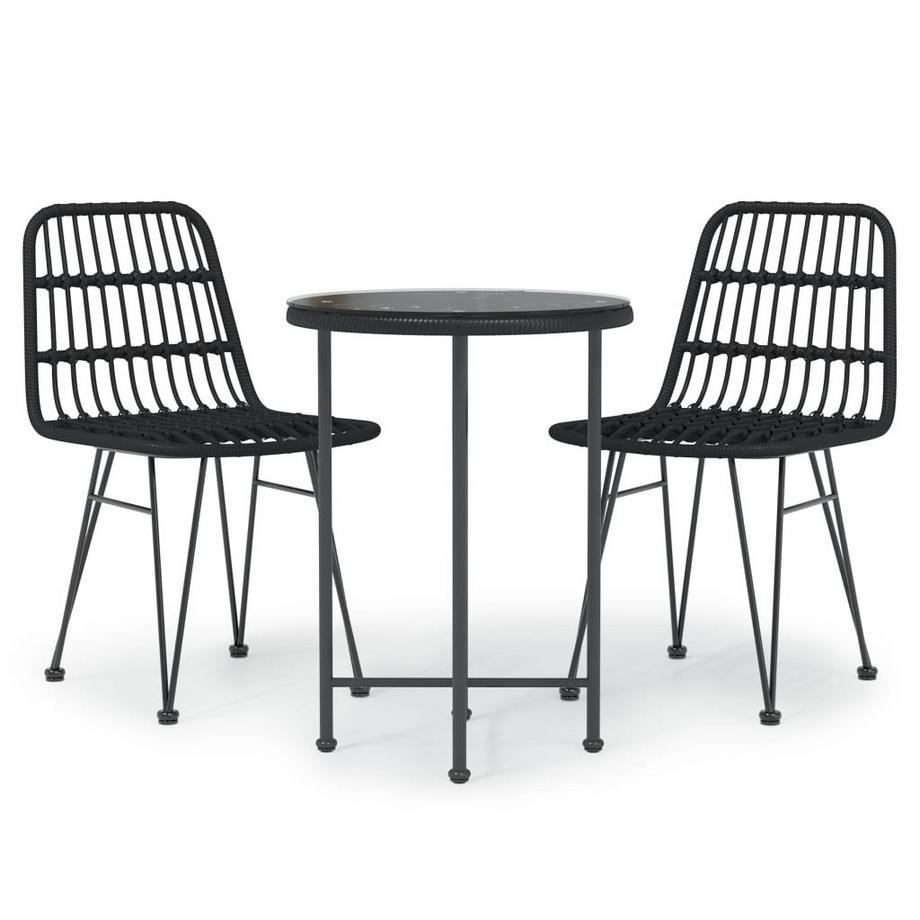 Ensemble de salle à manger de jardin rotin synthétique