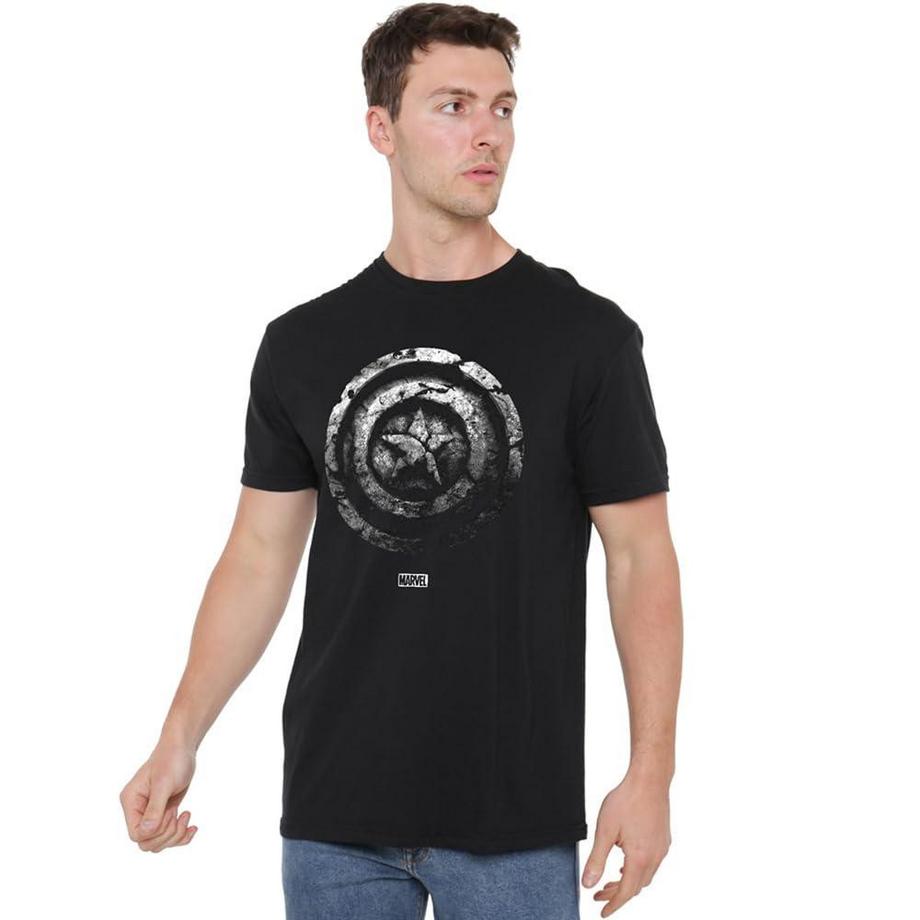 CAPTAIN AMERICA Shield Bedrucktes T-Shirt  