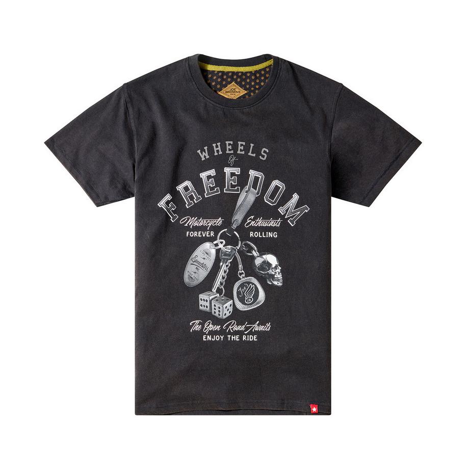 Joe Browns Grafik T-Shirt Motorrad Lifestyle  