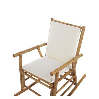 Beliani Sedia a dondolo da giardino en Legno di bambù Boho FRIGOLE  