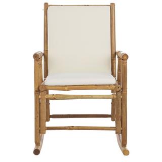 Beliani Fauteuil à bascule en Bambou Boho FRIGOLE  