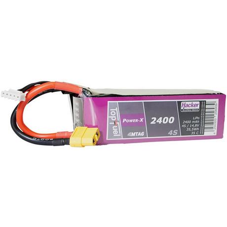 Hacker  14.8 V 2400 mAh 35C LiPo-Akku 