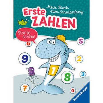 Ravensburger Mein Block zum Schulanfang: Erste Zahlen - Rätselblock ab 6 Jahre - Zahlen lernen