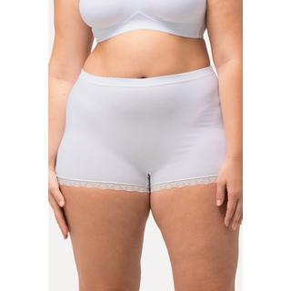 Ulla Popken Pantaloncini 3 Pack Pizzo Pois  