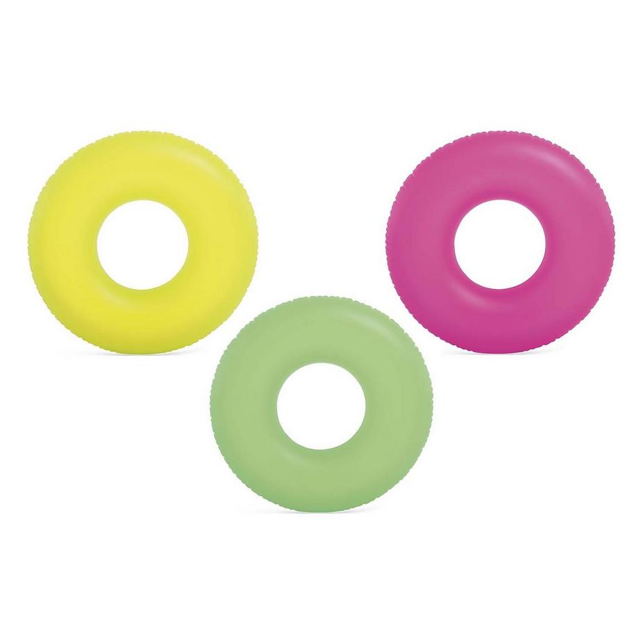 B2X  Anello da nuoto neon, diametro 91 cm - 3 colori INTEX 59262 giallo 
