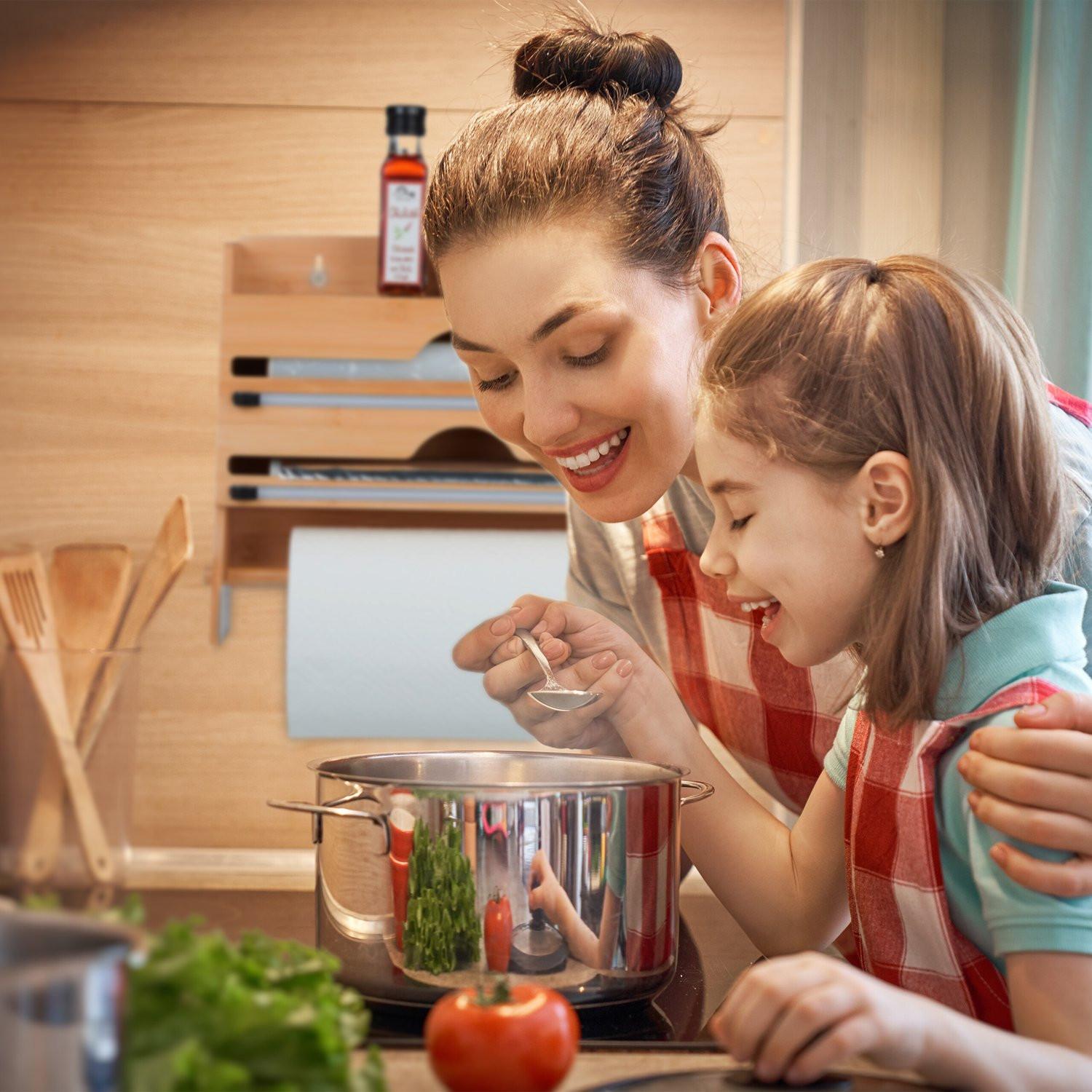 B2X Halter für Wandrollen aus Bambus  