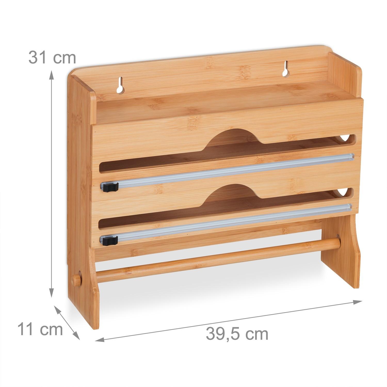B2X Halter für Wandrollen aus Bambus  