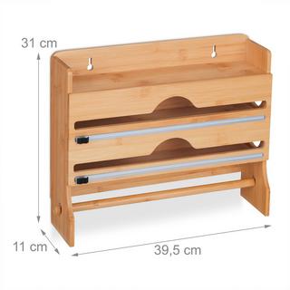 B2X Halter für Wandrollen aus Bambus  
