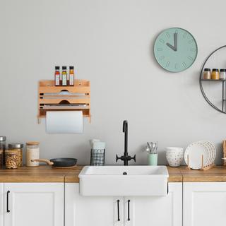 B2X Halter für Wandrollen aus Bambus  