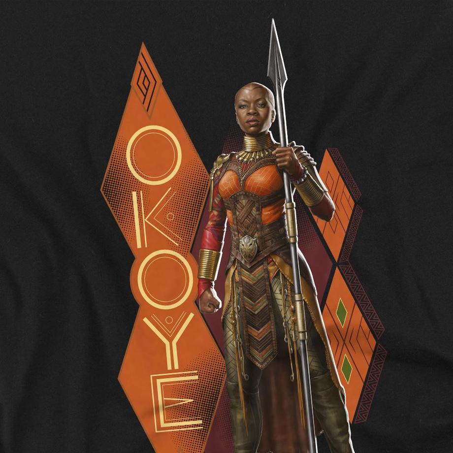 Black Panther Okoye Grafikdruck T-Shirt  