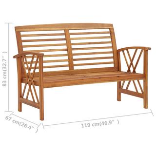 VidaXL set di mobili da giardino Legno  