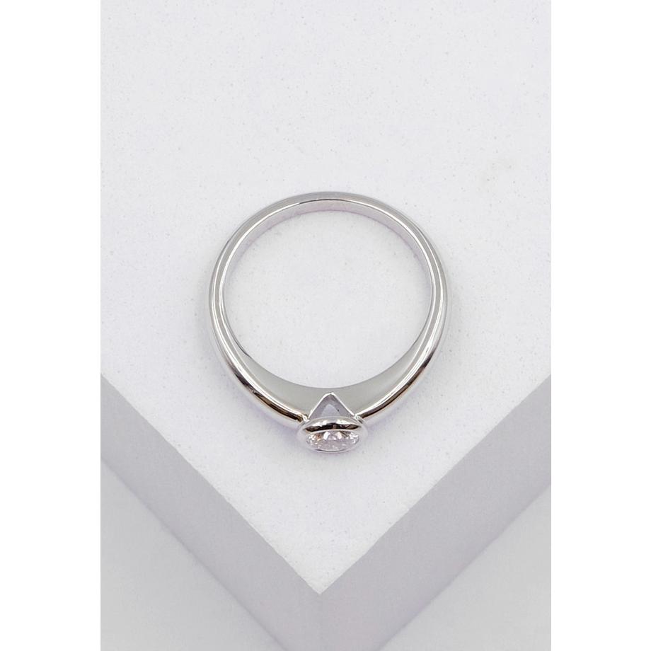 MUAU Schmuck  Solitaire Ring Diamant 0.30ct. Weissgold 750 