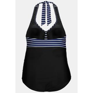 Ulla Popken  Maillot de bain Bellieva, rayé, vêtement de grossesse, bonnets souples 