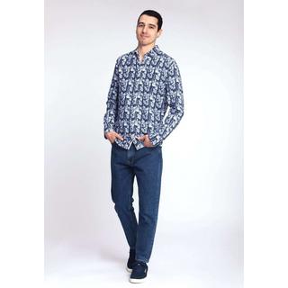 Colours & Sons  Hemden Shirt Blue Pineapples Print 