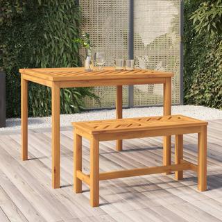 VidaXL Table à manger de jardin bois d'acacia  