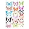 eStore 18x dekorative 3D-Schmetterlinge - mehrfarbig  
