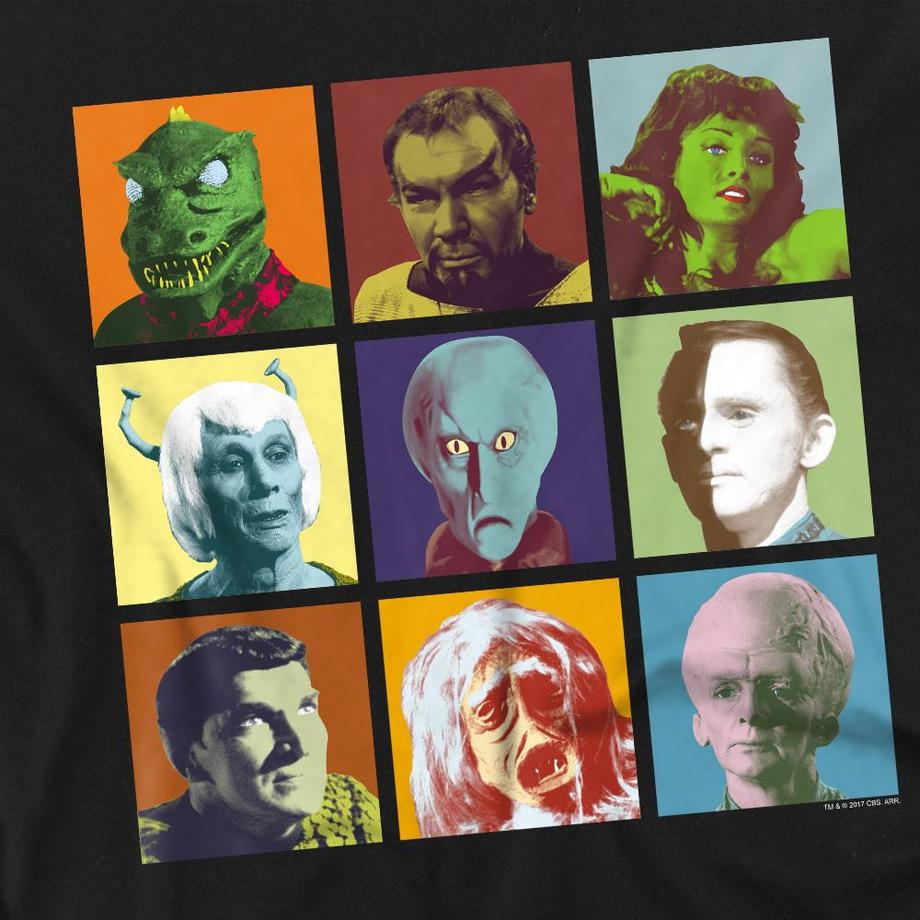 Star Trek T-Shirt Stampa Mostro Pop Art  