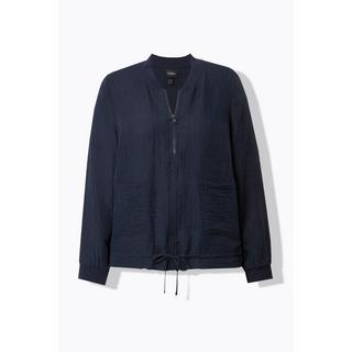 Ulla Popken Blouson Tunnelzug Collegekragen Lyocell Mix  