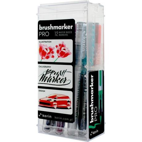 Karin KARIN Brush Marker PRO 27C Basic colours 12 Stück  
