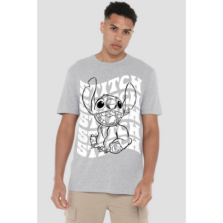 Lilo & Stitch Stitch Grafik Print T-Shirt  
