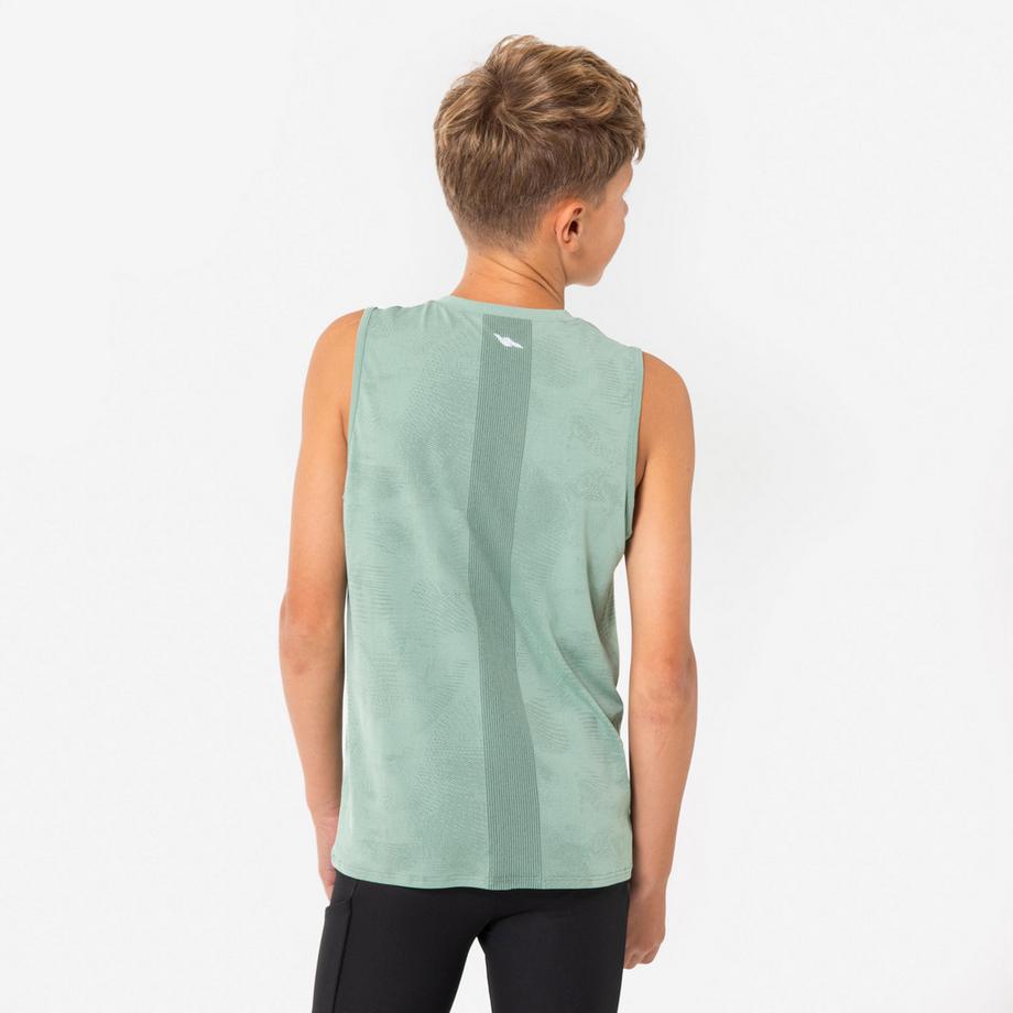 KIPRUN  Tanktop Kinder Seamless Running Polyester 