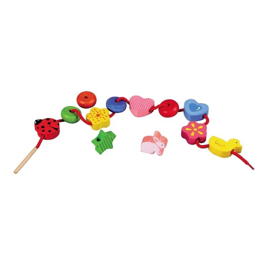 Spielba Holzspielwaren  Kreativ Fädel-Perlen 