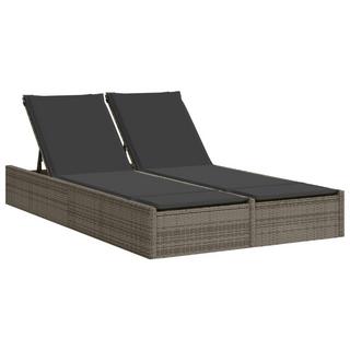 VidaXL Doppel-sonnenliege poly-rattan  
