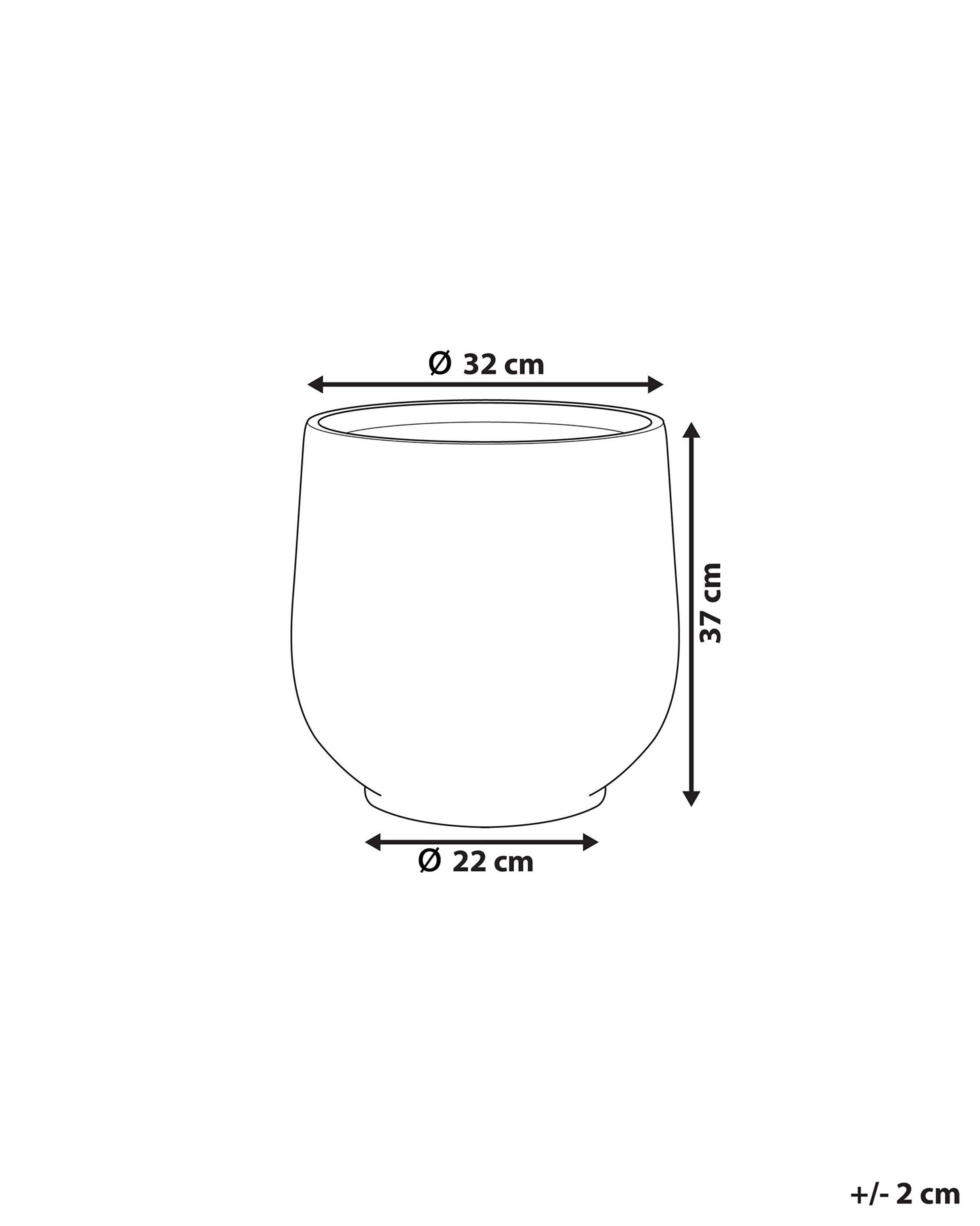 Beliani Vaso per piante en Fibra d'argilla Industriale DIONI  