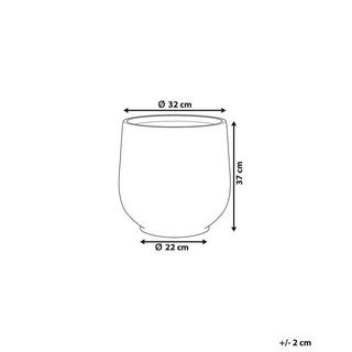 Beliani Vaso per piante en Fibra d'argilla Industriale DIONI  