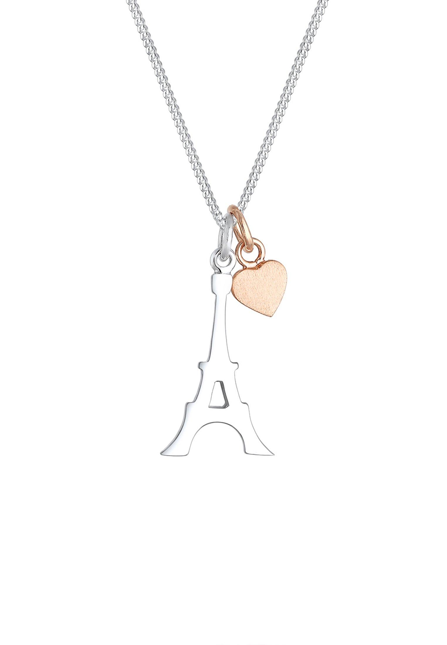 Elli  Collier Femme Tour Eiffel Coeur 