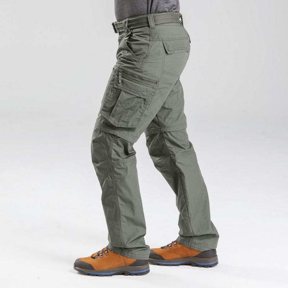 FORCLAZ  Pantaloni trasformabili uomo cargo backpacking - travel cotone 