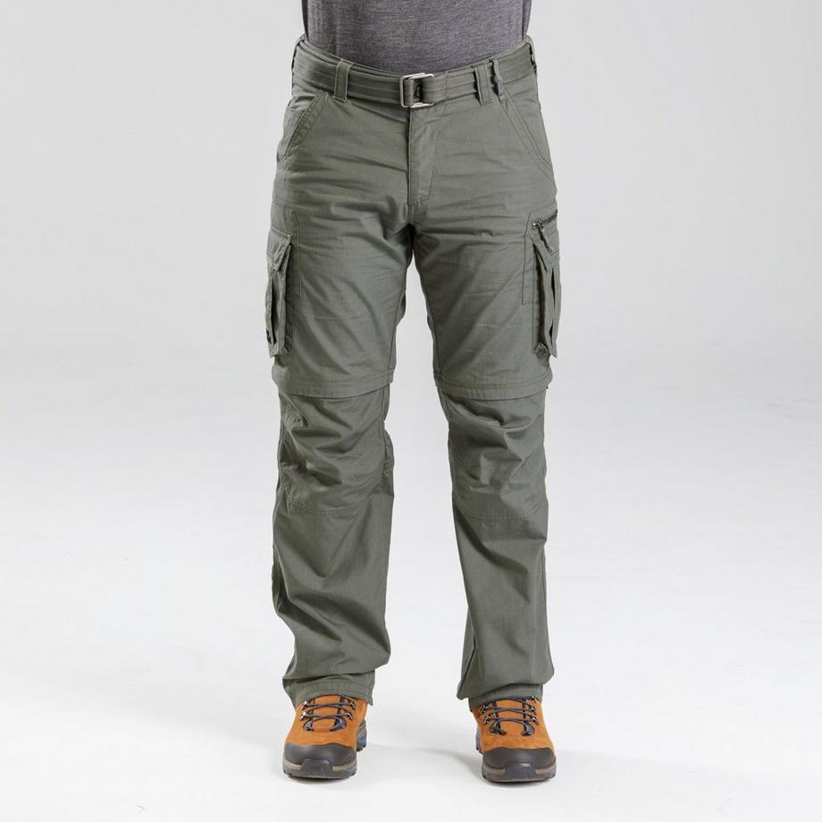Pantaloni trasformabili uomo cargo backpacking - travel cotone