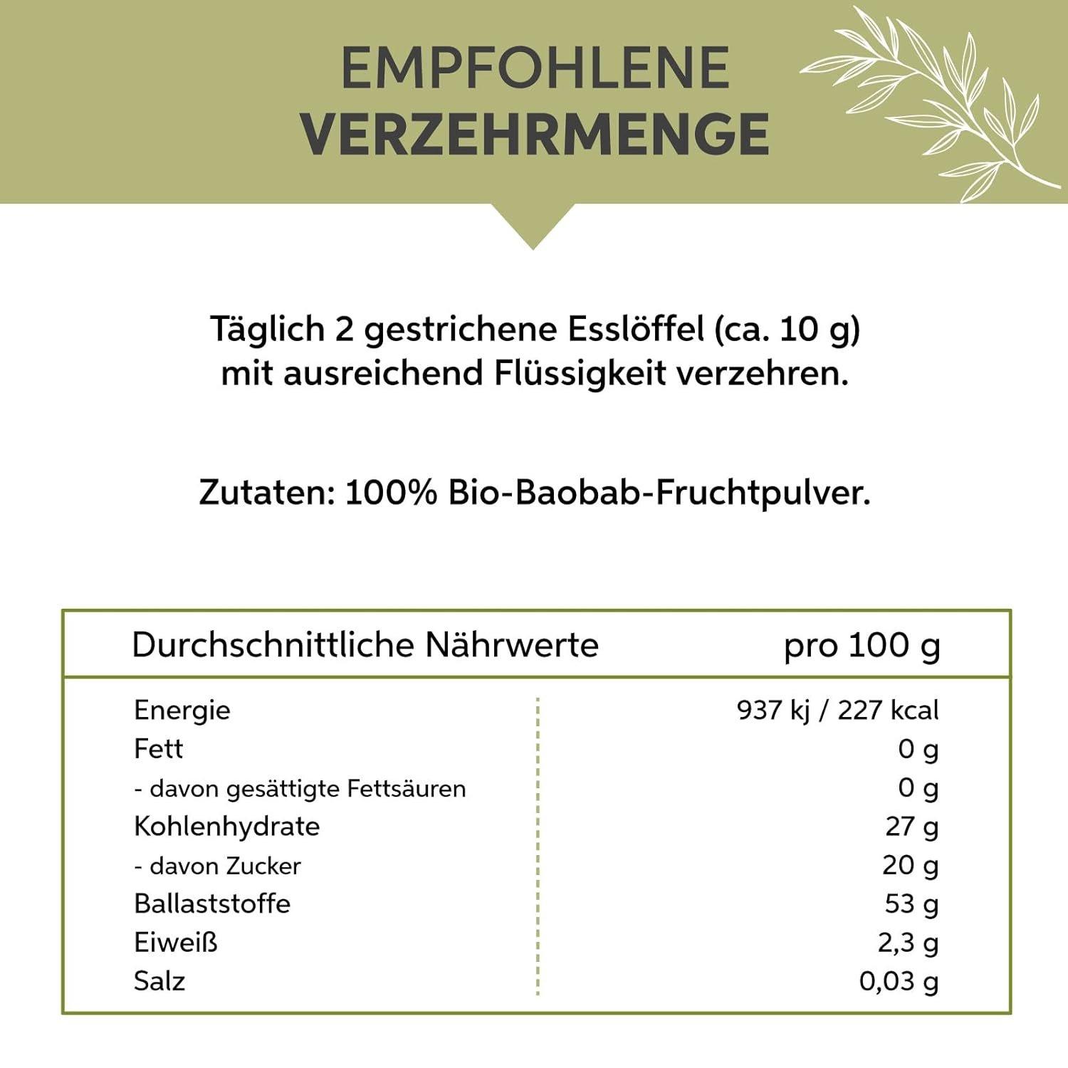 Eltabia  Polvere di baobab biologico 
