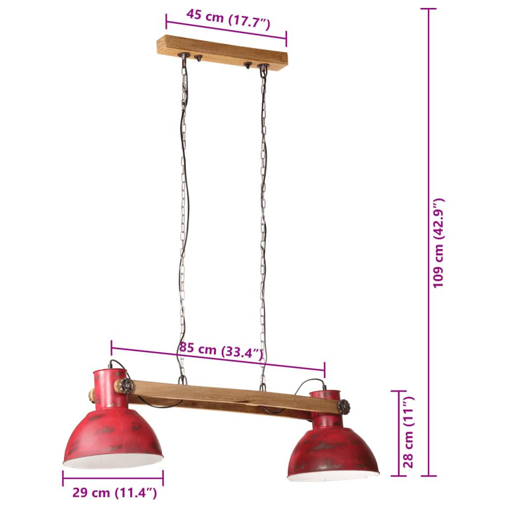 VidaXL Lampe suspendue fer  